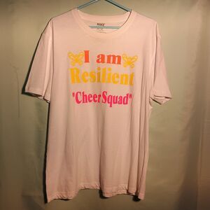"I Am Resilient Cheer Squad" Motivational T-Shirt – Positive Message Tee